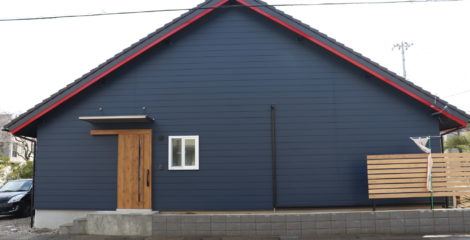 青と赤、平屋の屋根イメージ0